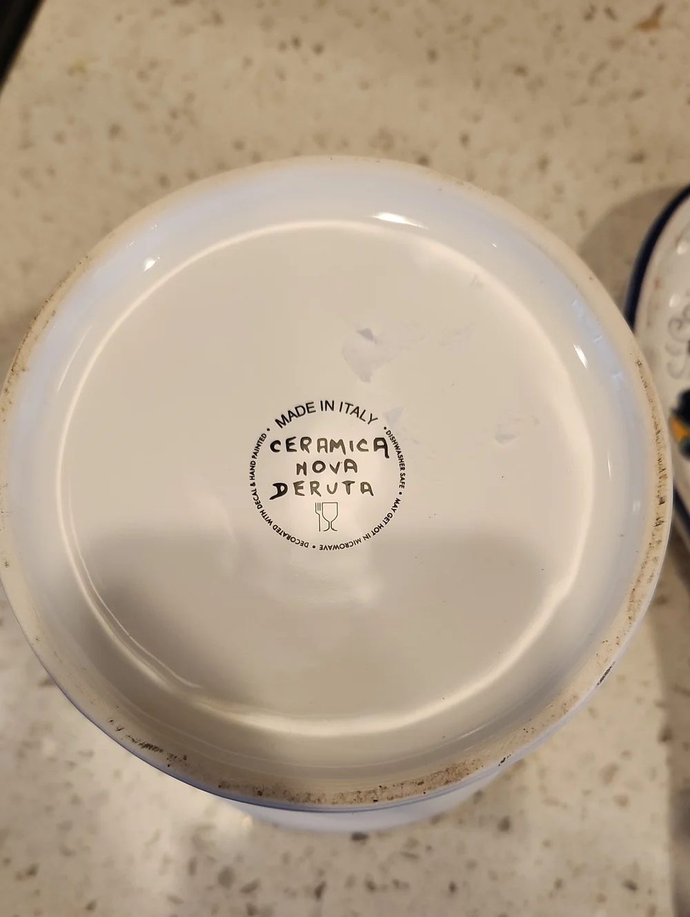 Ceramica Nova Deruta Spoon Holder And Crock